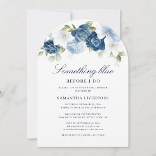 Invitación Algo Azul antes de hacer ducha de novia