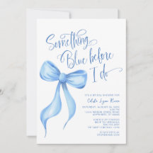 Algo Azul antes de hacer ducha de novia