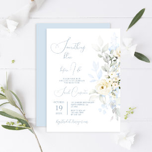 Invitación Algo Azul antes de hacer ducha de novia