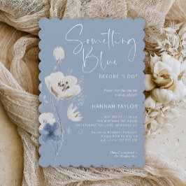 Invitación Algo Azul antes de hacer ducha de novia