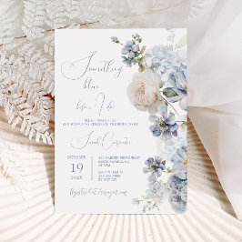 Invitación Algo Azul antes de hacer ducha de novia
