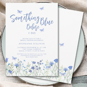 Invitación Algo Azul antes de hacer ducha de novia