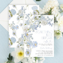 Algo Azul Antes De Hacer Flora De Acuarela