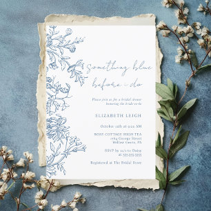 Invitación Algo Azul Antes De Hacer La Ducha Bridal