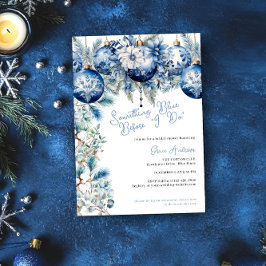 Invitación Algo Azul Antes De Hacer Navidades Ducha De Novias