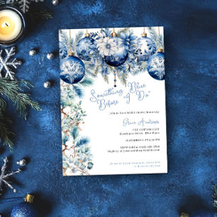 Invitación Algo Azul Antes De Hacer Navidades Ducha De Novias