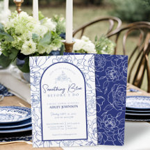 Algo Azul Antes De Hacer Una Ducha Bridal Elegante