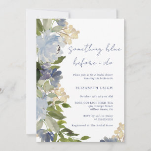 Invitación Algo Azul Antes de la Boda Ducha Nupcial