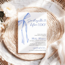 Invitación Algo Azul Antes de la Despedida de Soltera