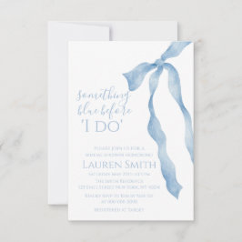 Invitación Algo Azul Antes de la Despedida de Soltera