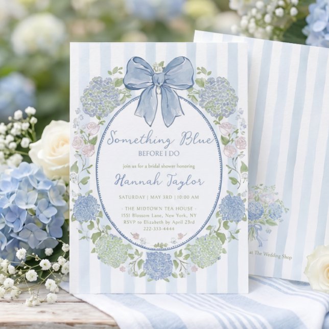 Invitación Algo Azul Antes de la Ducha de Novia (Subido por el creador)