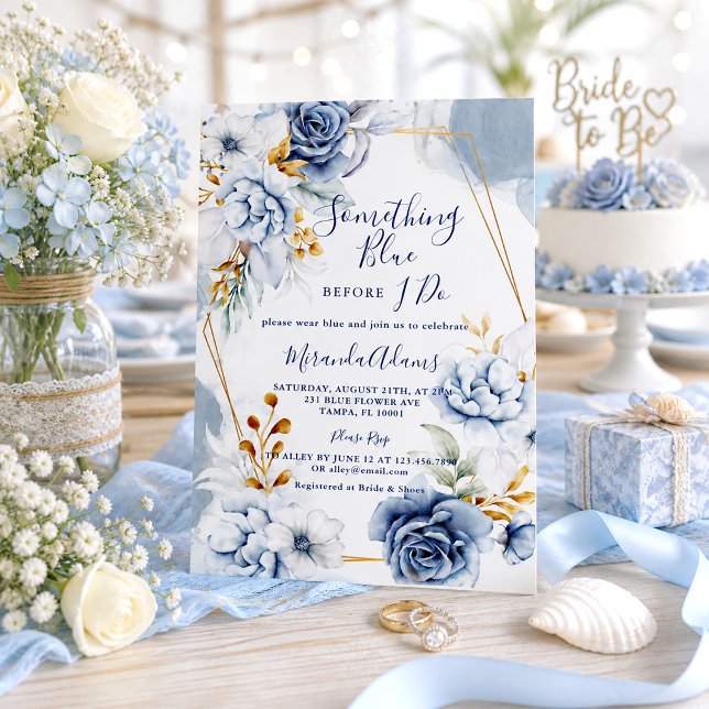 Invitación Algo Azul Antes de la Fiesta de Despedida de Solte (Subido por el creador)