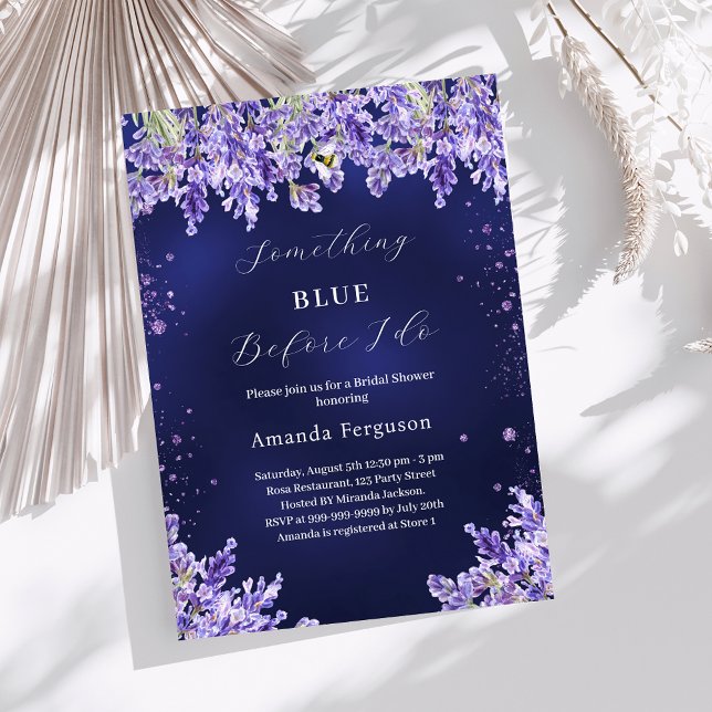 Invitación Algo azul antes de lavender Bridal Shower (Subido por el creador)