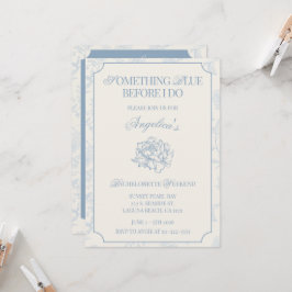 Invitación Algo Azul Antes de Mi Itinerario de Despedida de S