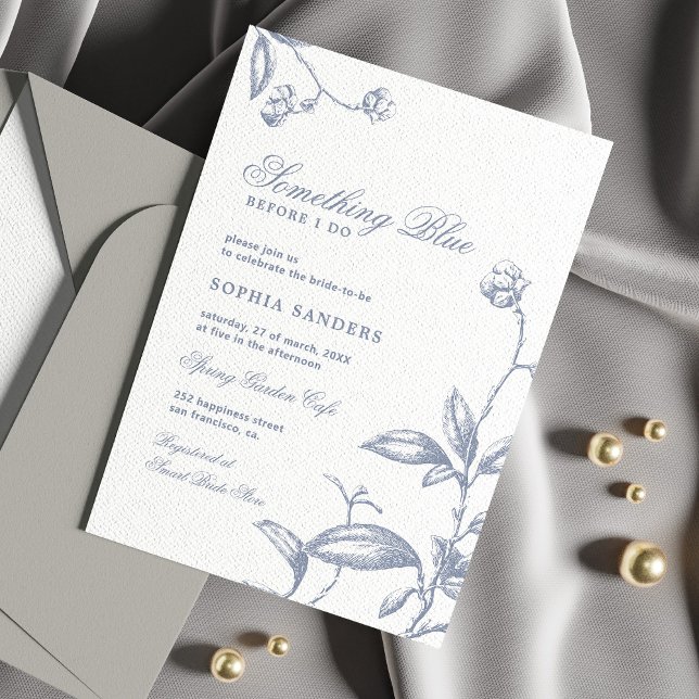 Invitación Algo azul antes de que duche la novia (Subido por el creador)