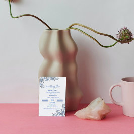 Invitación Algo azul antes de que duerma la ducha de novia