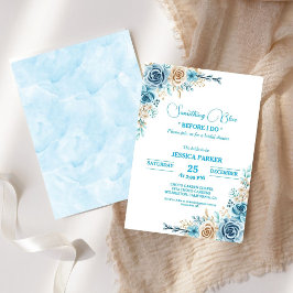 Invitación Algo azul antes de que duerma la ducha de novia