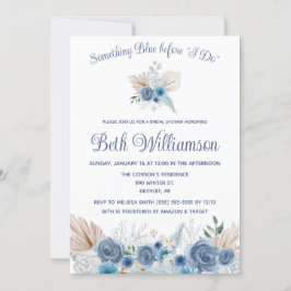 Invitación ¡Algo azul antes que yo! Boho Bridal Shower