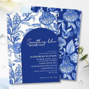 Invitación Algo azul chinoiserie baby shower nupcial