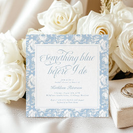 Invitación Algo Azul Chinoiserie Despedida de Soltera