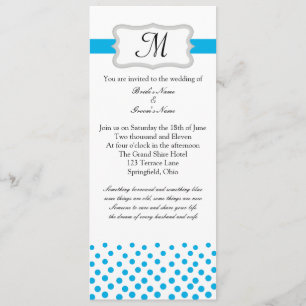 Invitación Algo Azul moderno