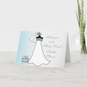 Invitación Algo azul personalizado