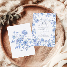 Invitación Algo de Blue Elegoiserie Chinoiserie Bridal Shower