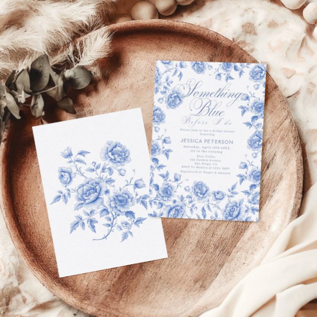 Invitación Algo de Blue Elegoiserie Chinoiserie Bridal Shower (Subido por el creador)