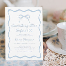 Algo de ducha azul de novia