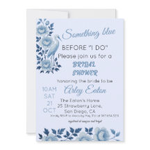 Algo de la ducha de novia Chinoiserie azul