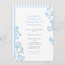 Algo Floral Azul Verano Floral Bridal Shower Fiest