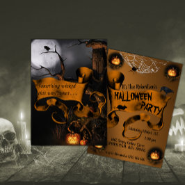 Invitación Algo Malvado Halloween