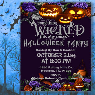 Invitación Algo Malvado Viene de Esta Manera Adulto Halloween