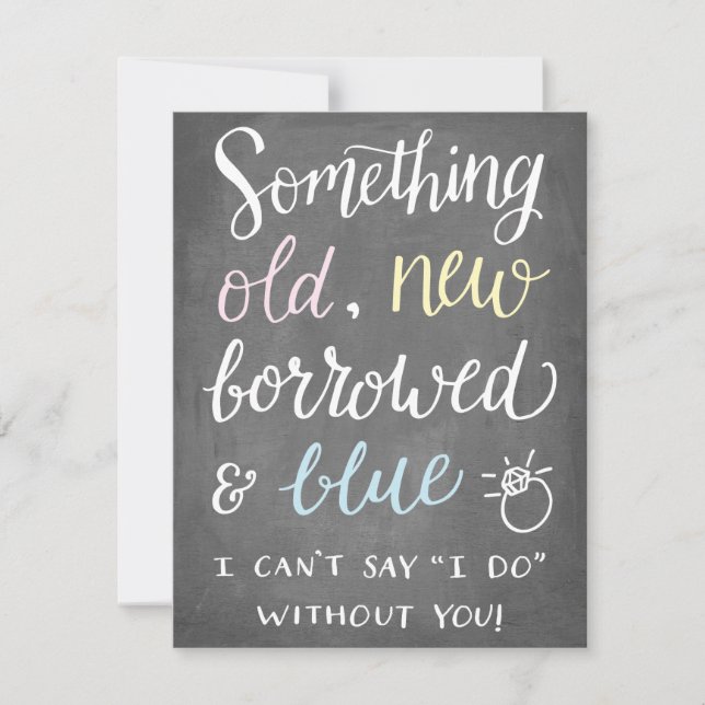 Invitación Algo viejo | Noviaria (Anverso)