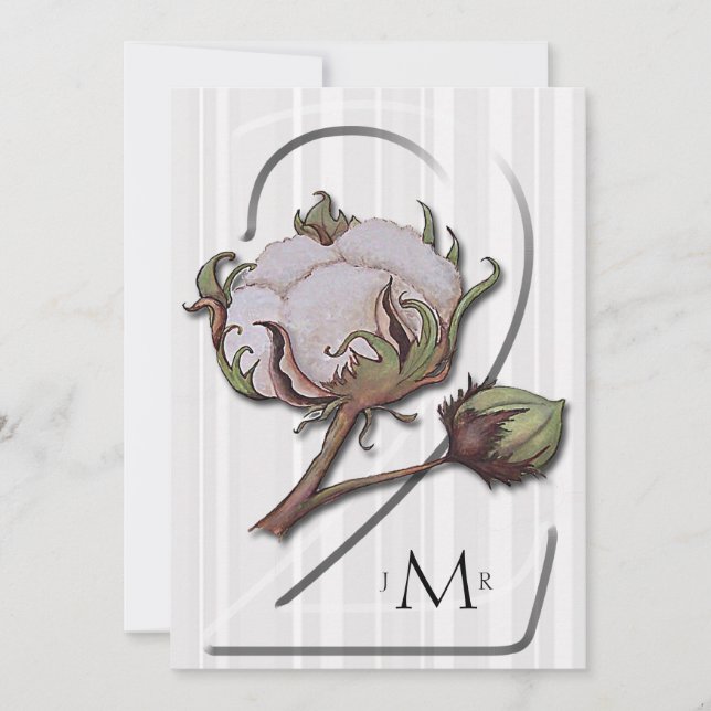 Invitación Algodón en segundo aniversario Boda de la Huelga (Anverso)