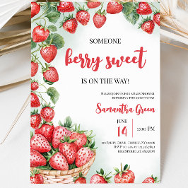 Invitación Alguien Bayas Dulces Baby Shower