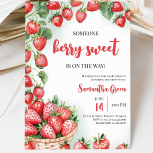 Invitación Alguien Bayas Dulces Baby Shower