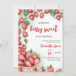 Invitación Alguien Berry Sweet Baby Shower