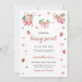 Invitación Alguien Berry Sweet Baby Shower