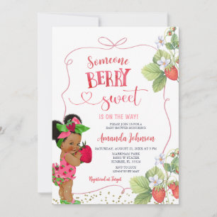 Invitación Alguien Berry Sweet Baby Shower Hand Drake