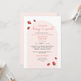 Invitación Alguien Berry Sweet Rubor Baby Shower