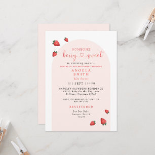 Invitación Alguien Berry Sweet Rubor Baby Shower