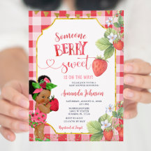 Alguien Berry Sweet Strawberry Chica Baby Shower