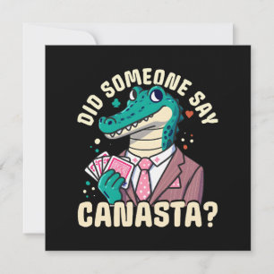 Invitación Alguien dijo Canasta