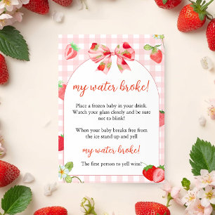 Invitación Alguien Dulce como una Fresa Baby Shower   Mi Agua