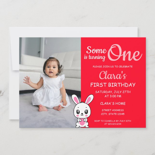 Invitación Alguien está convirtiendo una foto roja en primer  (Anverso)