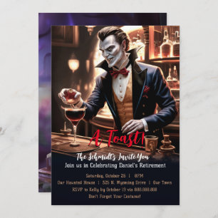 Invitación "¿Alguien sangrienta a Mary?, Halloween con vampir