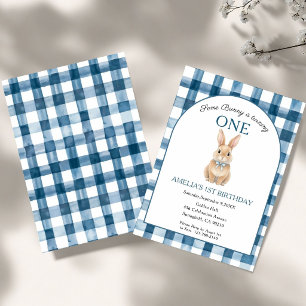 Invitación Algún Conejito está Cumpliendo Un Año Cumpleaños A