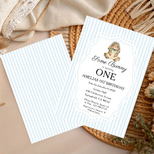 Invitación Algún Conejito está Cumpliendo Un Año Cumpleaños A