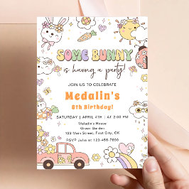 Invitación Algun Conejito Tiene una Fiesta de Cumpleaños de P